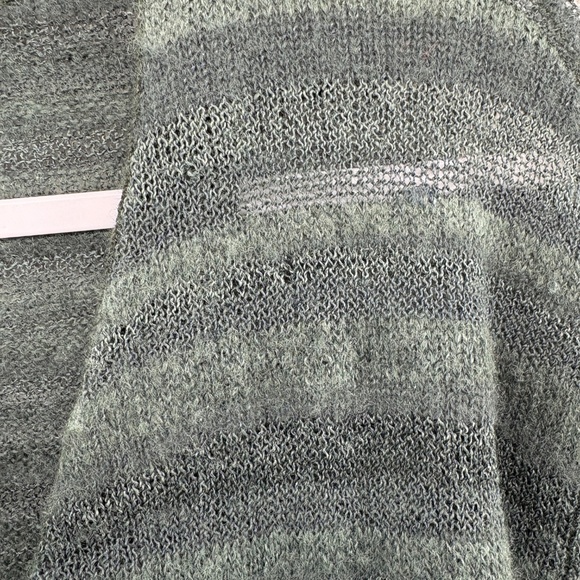 Rosemunde Copenhagen Wool Blend Longline Cardigan Sweater Green Striped Size M - Picture 4 of 13